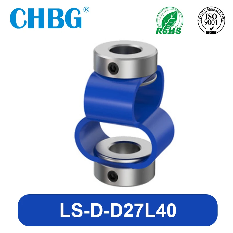 

CHBG LS D27L40 8 Font Encoder Shaft Coupling Double Loop Coupler Flexible Aluminum CNC 3D Printer Servo Motor Universal Joint