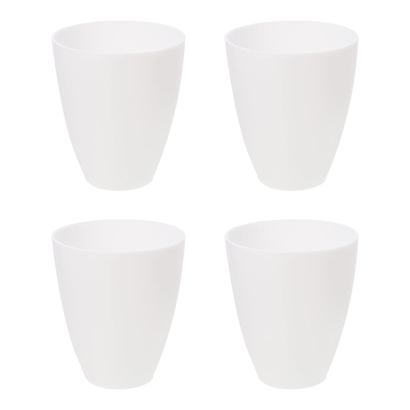 

4Pcs Simple Plastic Lampshade Chandelier Lamp Cover Light Shade for Home White
