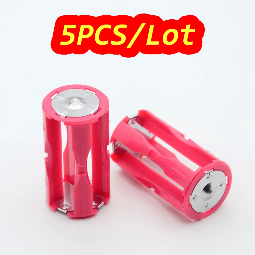 

Параллельный адаптер, 5 шт., держатель аккумулятора, стандартный корпус, преобразователь 4 AAA/LR03 в Размер C