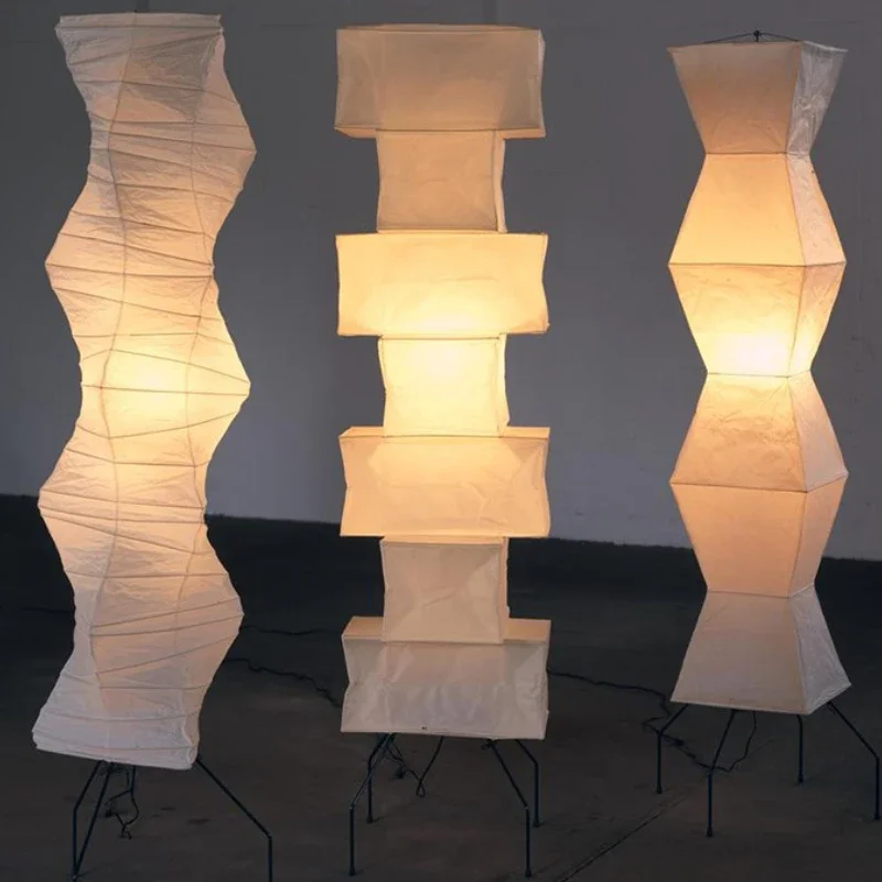 Японский дизайнер Akari Noguchi Yong Торшер Светодиодная рисовая бумага Современный