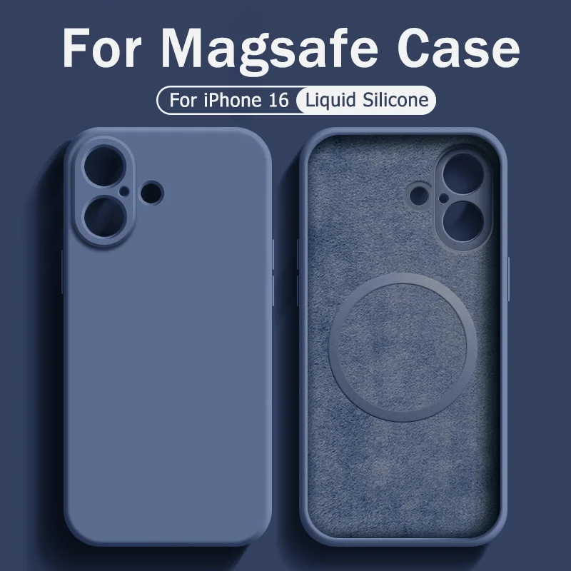 Магнитный чехол для Apple iPhone 16 15 Pro Max Чехол Для Magsafe 14 13 12 Plus задняя крышка