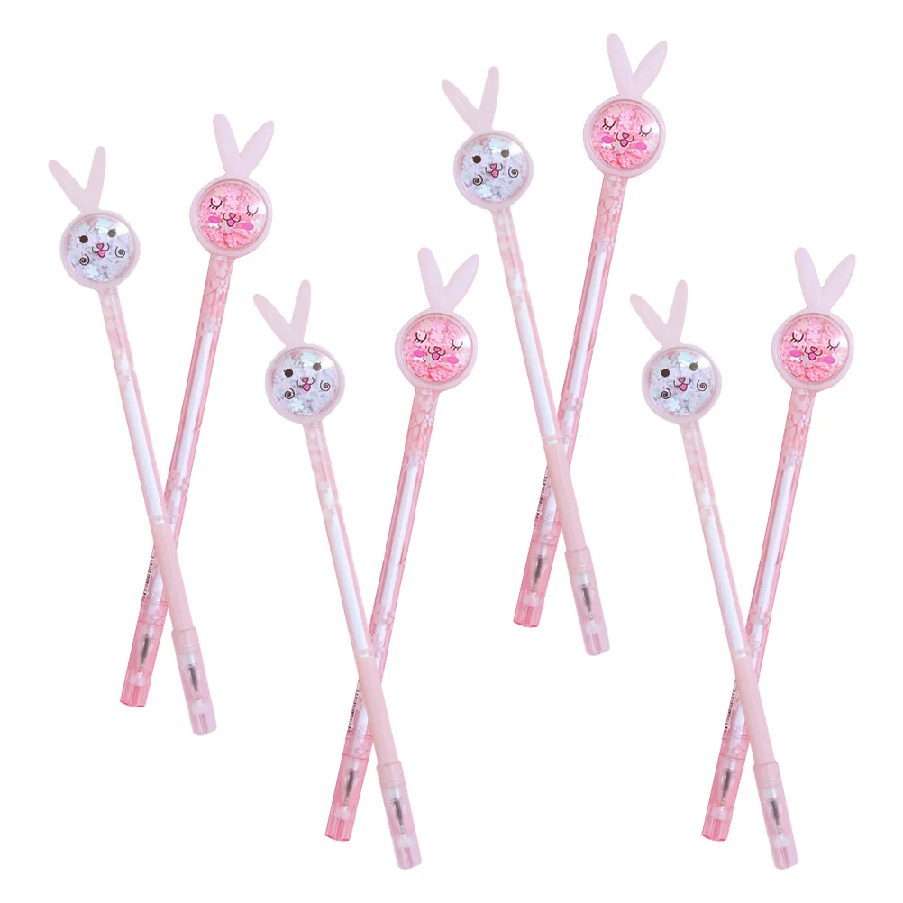 

8Pcs Adorable Sign Pens Portable Writing Pens Convenient Sequins Pens School Accessory