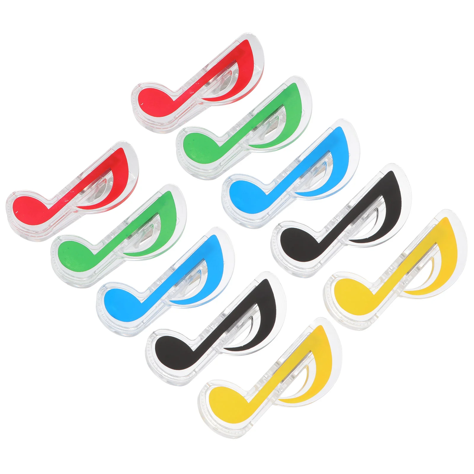 

10Pcs Note Clip Page Clip Plastics Stationary Clip (Random Color)
