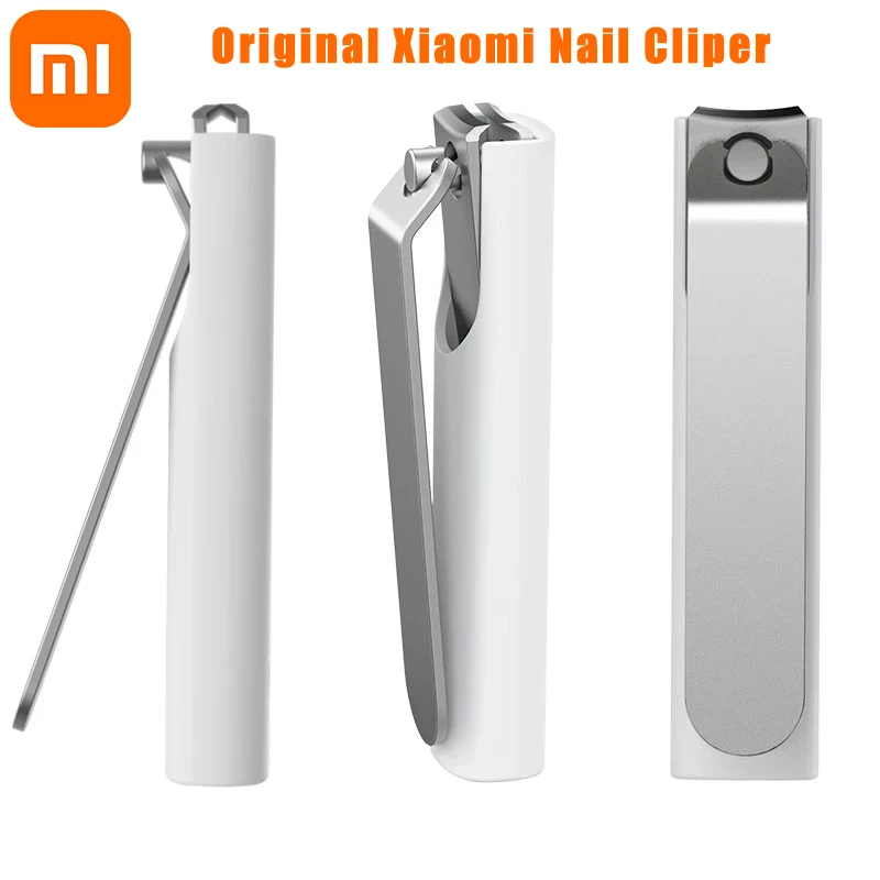 

Xiaomi Mijia Nail Clippers Stainless Steel Anti-splash Cover Trimmer Pedicure Care Nail Clippers Professional Nail Supplies