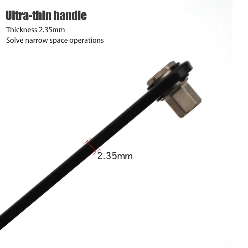 Фото Набор шестигранных ключей ANEX Slim Offset, 1/4 шт., 10 мм, для труднодоступных мест, шестигранные отвертки, сделано в Японии, серия №6103 №5