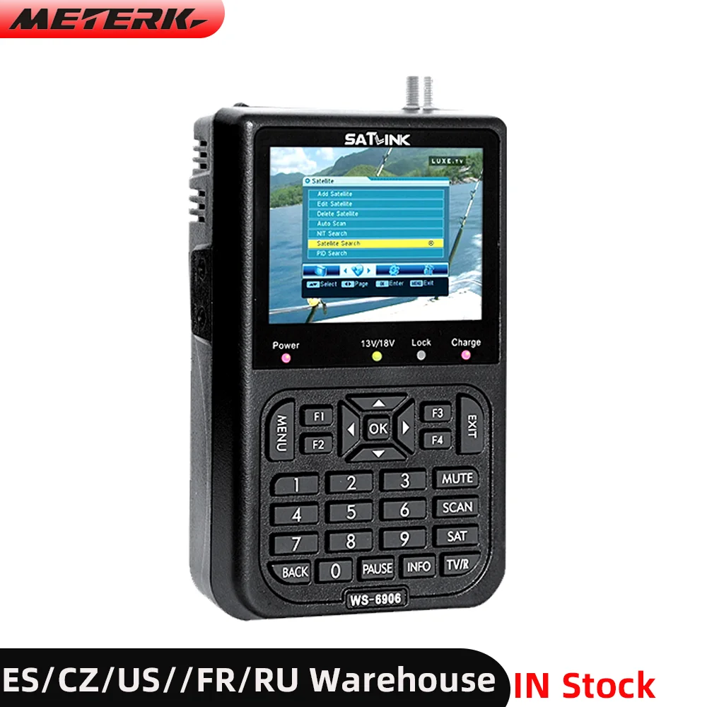 Портативный ЖК-дисплей SATLINK WS6906 3 5 дюйма высокочеткий спутниковый искатель
