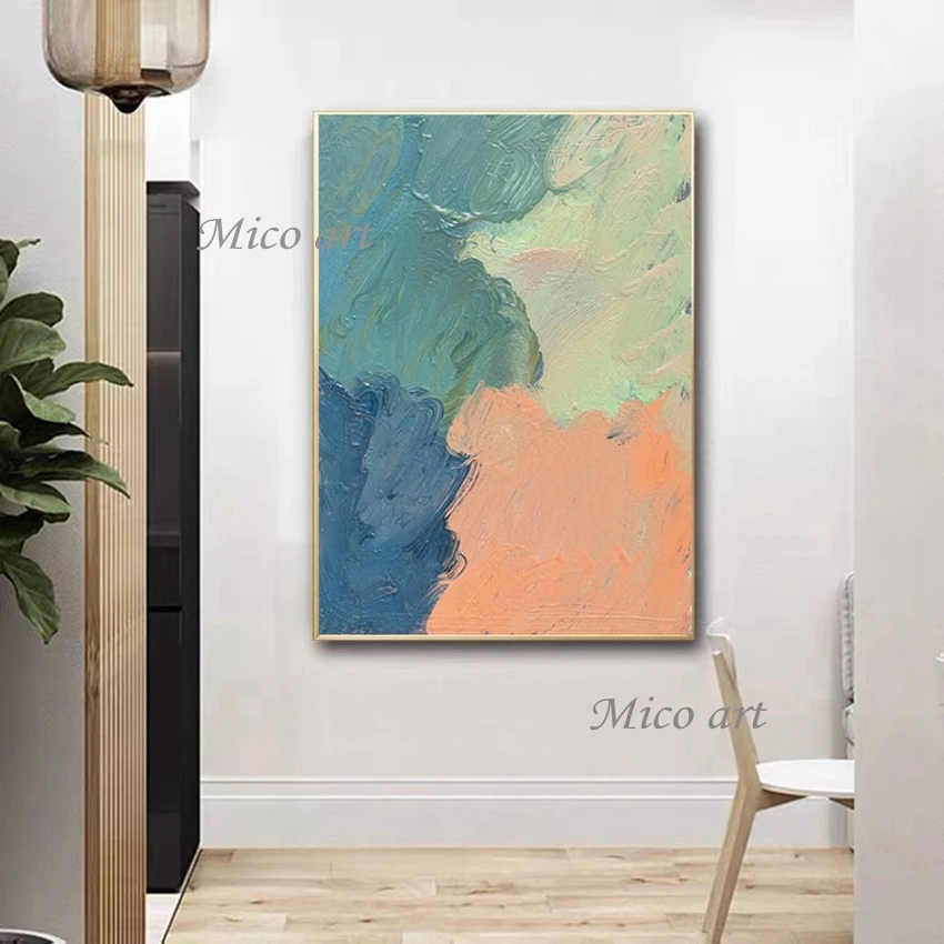 

Latest Arrival Colorful Wall Art Designs Handmade Picture Of Abstract Canvas Roll Paintings Unframed Home Artwork Decoration