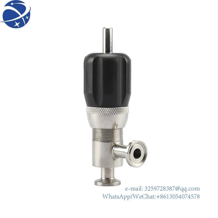 

ISO9001 Industrial Pressure 1/2" 316L Sanitary Stainless Steel Relief Valves Hydraulic Control Valves Mini Safety Relief Valve