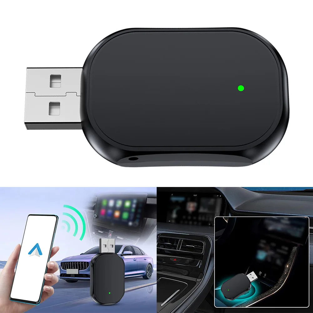 Беспроводной адаптер Carplay для Android Auto беспроводной AI Box 2024 горячая распродажа