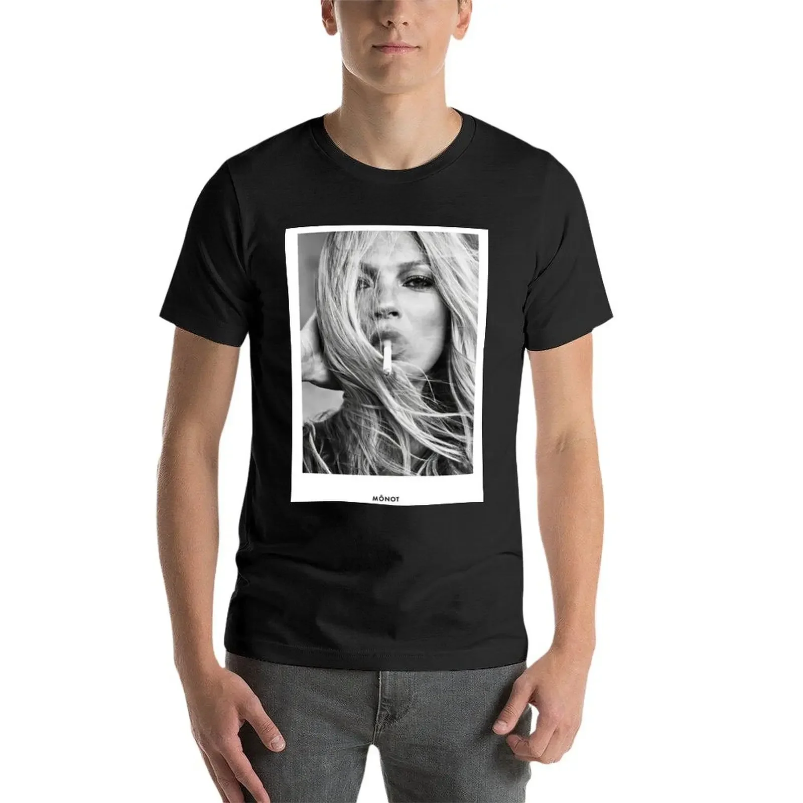 Футболка Kattee Moss для курения винтажная мужская одежда большого размера