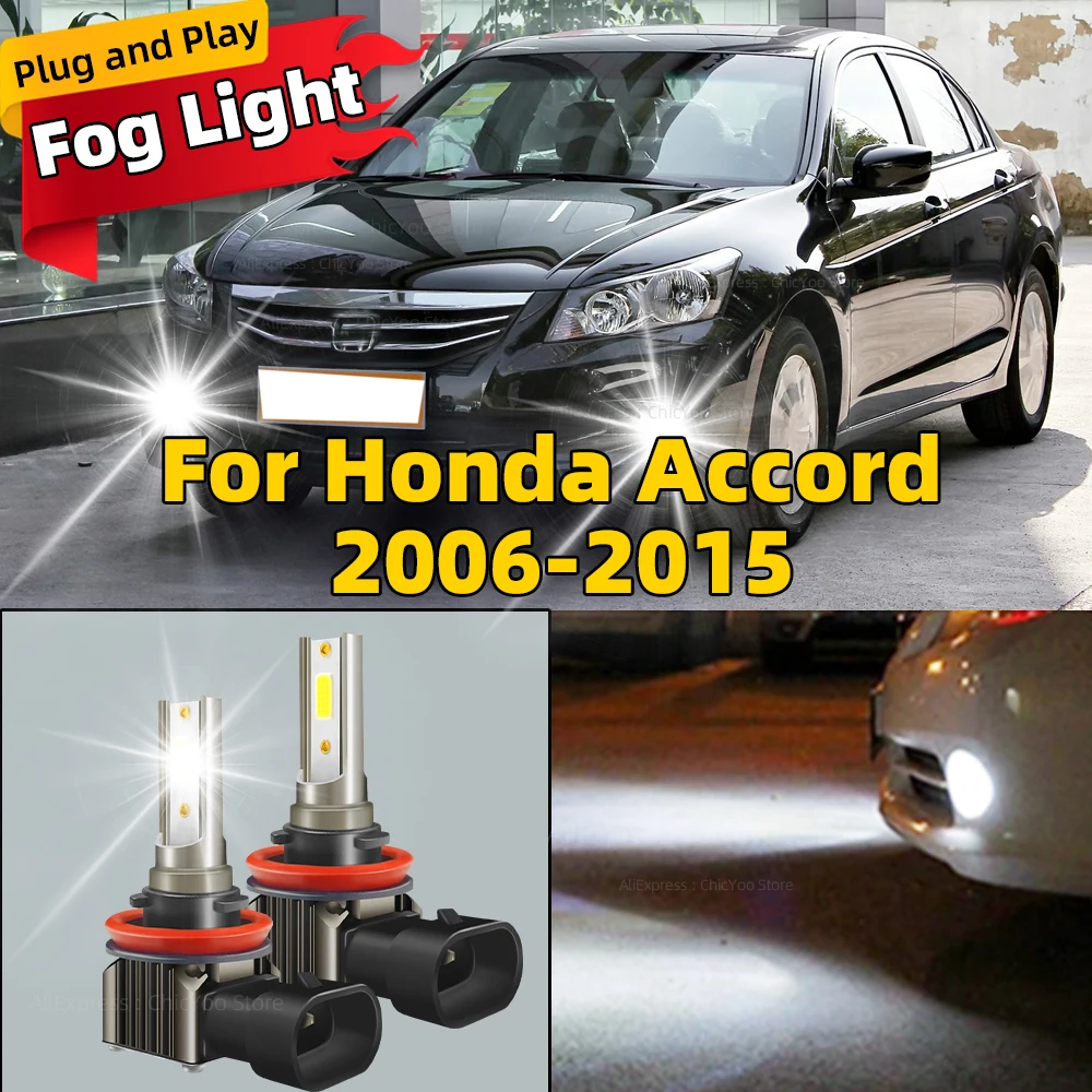 2 шт. Автомобильные светодиодные лампы H11 H8 80 Вт