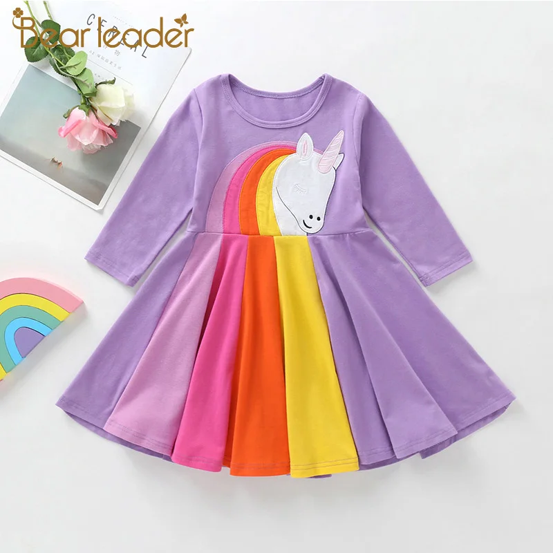 Bear Leader/платья принцессы для девочек новое повседневное стильное платье