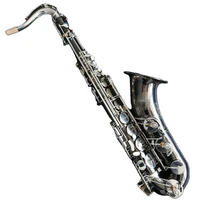 black nickel body and silver keys good quality chinese tenor saxophone r54 tenor