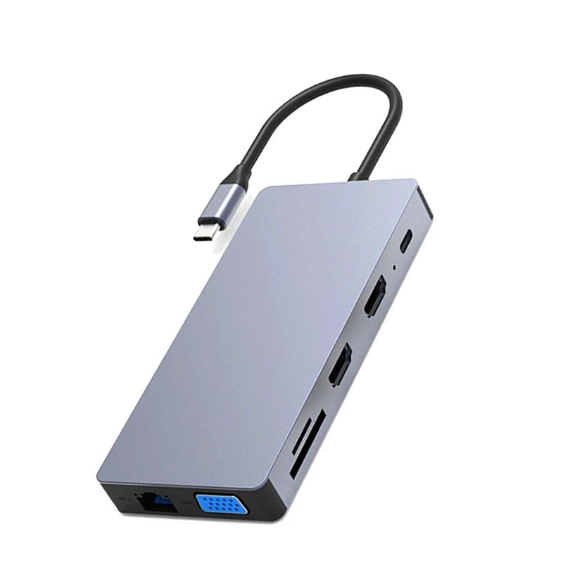 

Док-станция для ноутбука 12 в 1 с портом USB 3,0 и поддержкой HDMI