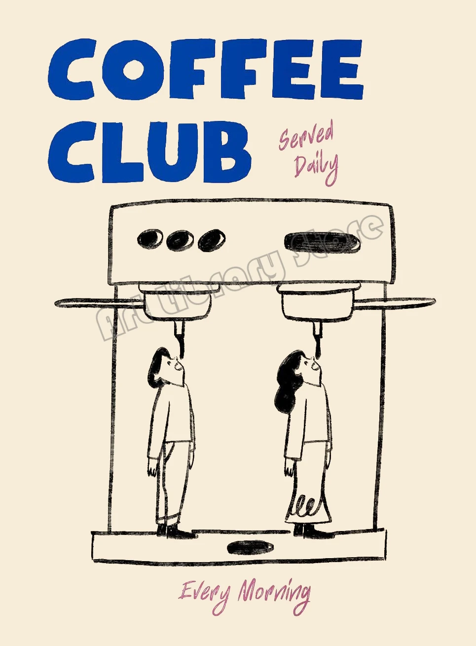 

Абстрактный постер "Современный модный эспрессо"