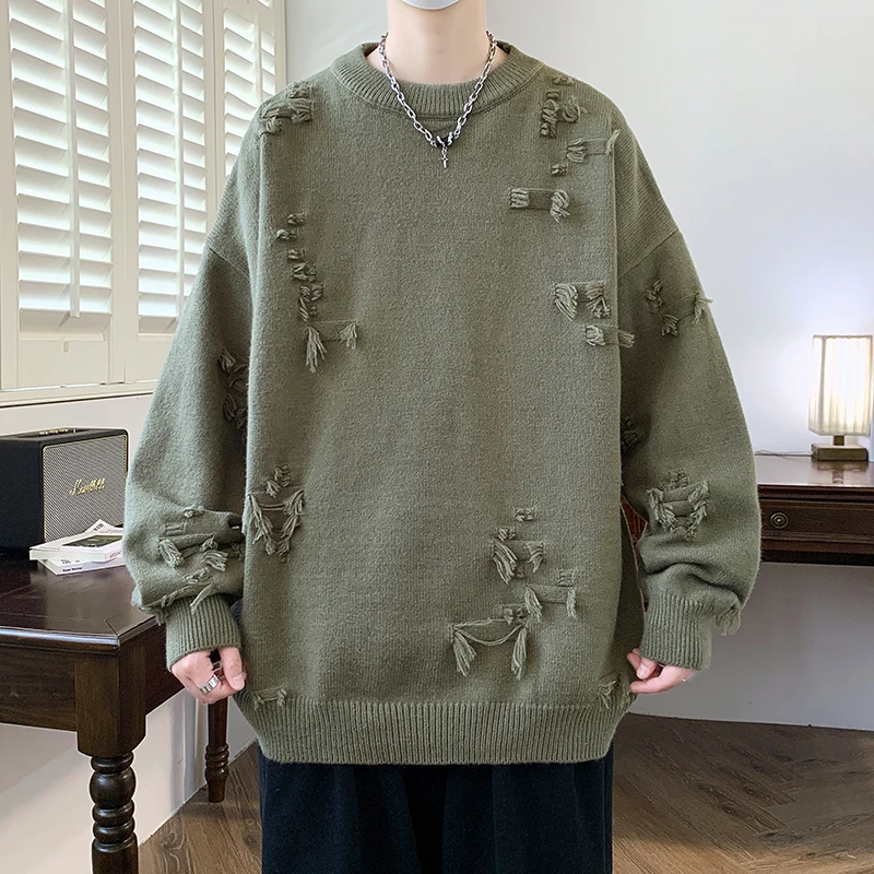 Новинка Осень-зима 2024 модные повседневные мягкие теплые мужские свитера