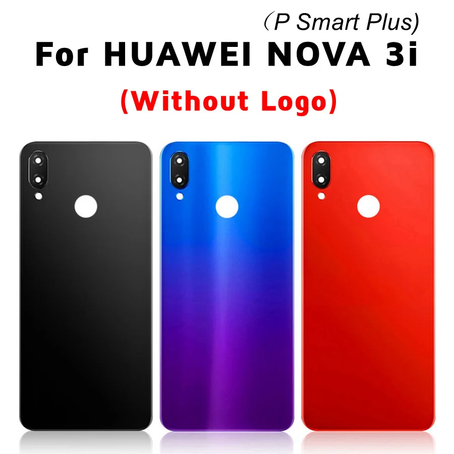 Крышка батарейного отсека 6 3 дюйма для Huawei Nova 3i P Smart Plus Задняя стеклянная крышка