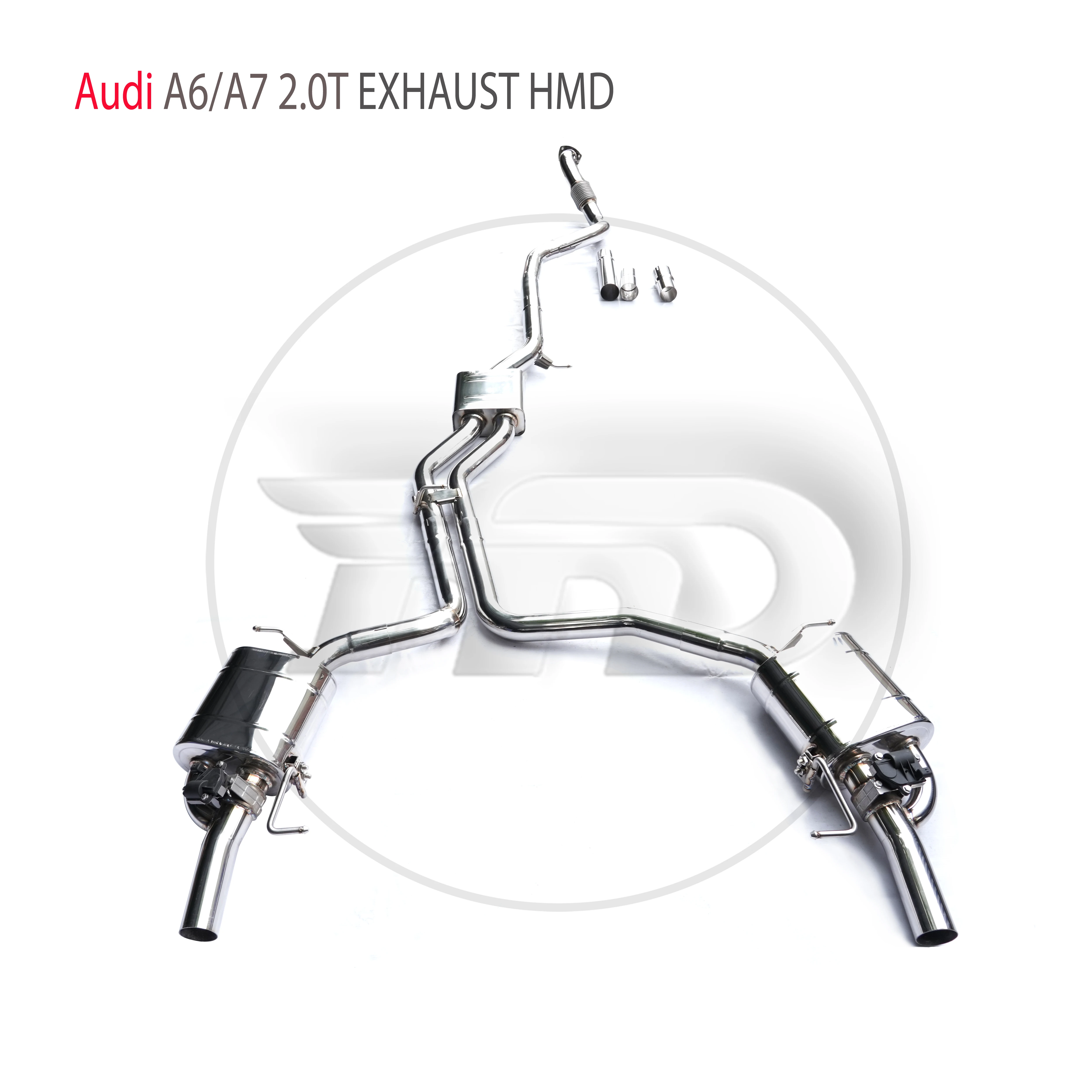 

HMD Stainless Steel Exhaust System Performance Catback for Audi A6 A7 C7 C8 2.0T Auto Accesorios Valve Muffler