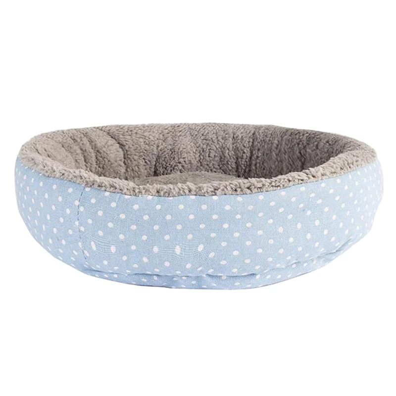

Universal Four Seasons Kennel Cat Bed Dog Bed Round Flanging Kennel Microfiber Plush Breathable