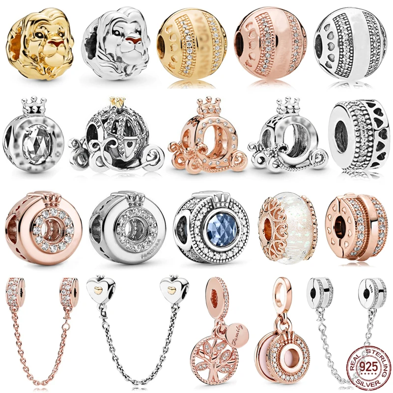 

Женская Серебряная корона, фиксированная пряжка в виде тыквы для браслета Pandora