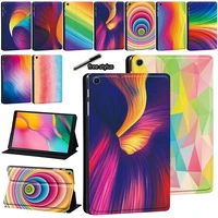 tablet case for samsung galaxy tab s7 11tab s6 lite 10 4s6 10 5s5e 10 5s4 10 5 inch watercolor print leather stand cover