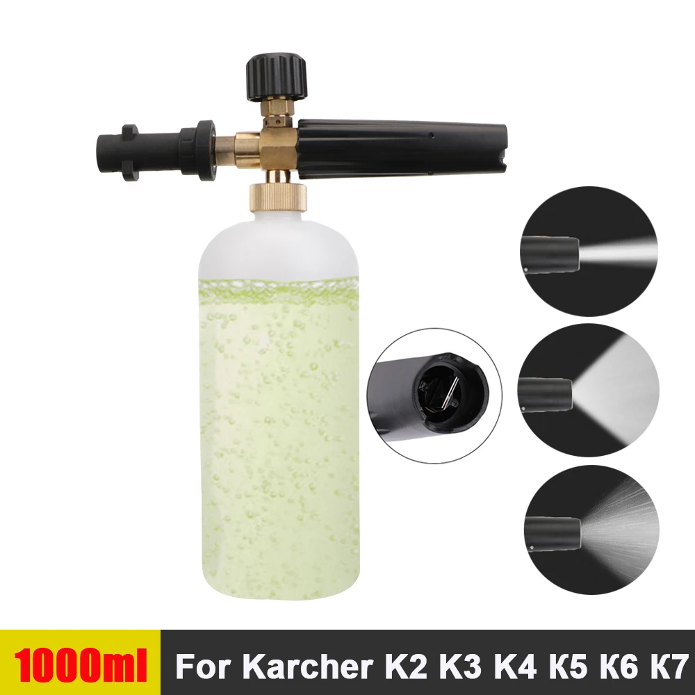 

High Pressure Washer Car Soap Foam Generator Adjustable Sprayer Nozzle For Karcher K2 K3 K4 K5 K6 K7 Snow foam lance 1L