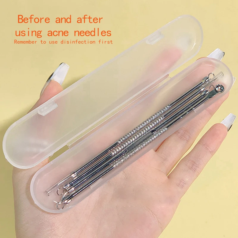 

2022 набор многофункциональных игл для акне Sandi Yipin, набор игл для снятия черных точек, сжимания акне, закрытого рта, сжимания акне, набор инстр...