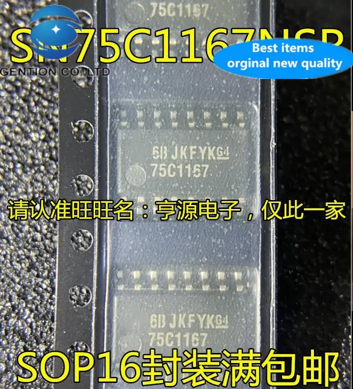 

10pcs 100% orginal new SN75C1167 SN75C1167NSR 75C1167 SOP16 pin logic IC/transceiver-receive