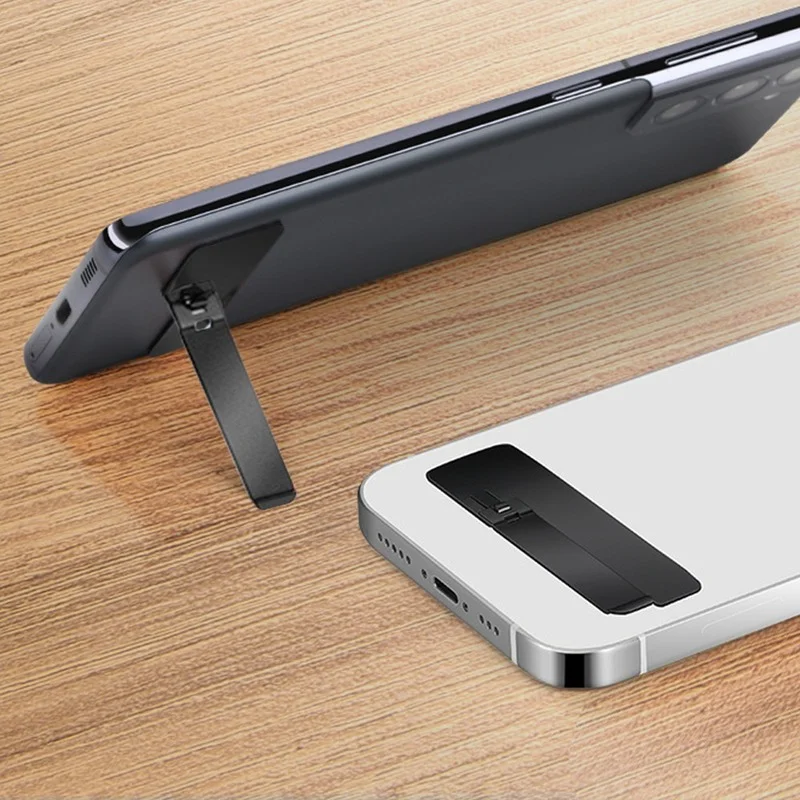 

0.6mm Ultra Thin Phone Holder Folding Invisible Stainless Steel Mobile Phone Back Desktop Stand Mini Invisible Universal Support