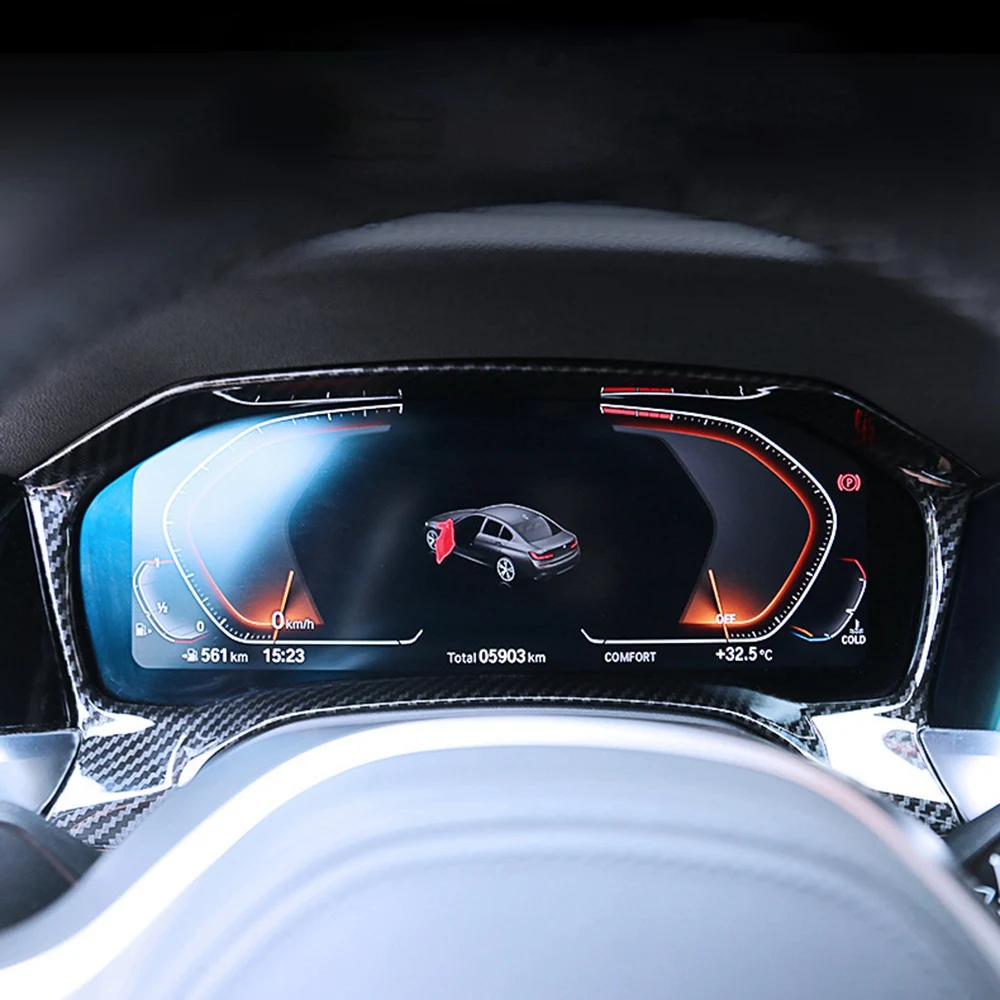 Для-BMW 3 серии 325Li 320Li G20 G28 2020-2022 углеродное волокно интерьер приборной панели