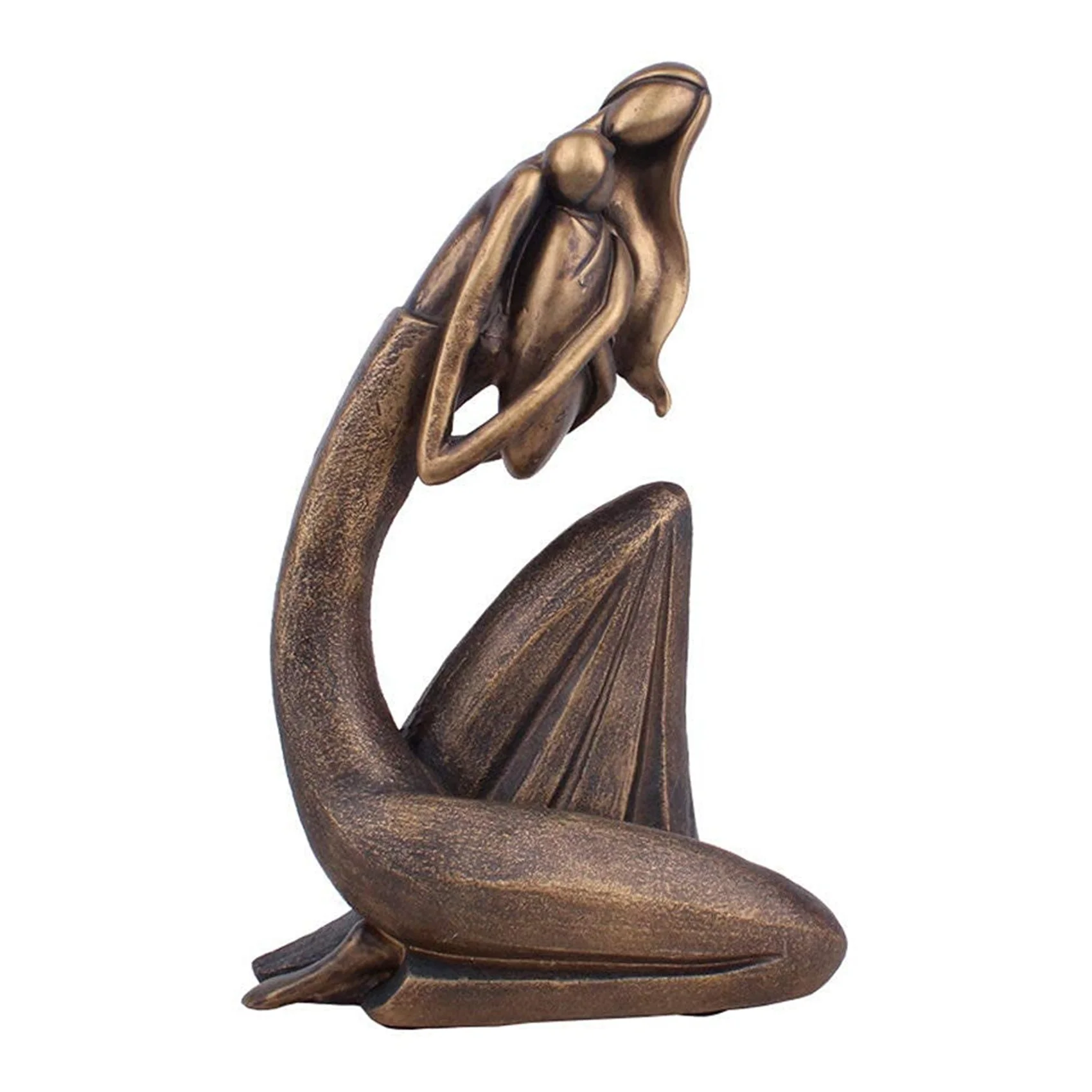 

Mother and Child Statue Bronze Mother Love Sculpture Living Room Resin Crafts Suitable for Living Room Bedroom Study