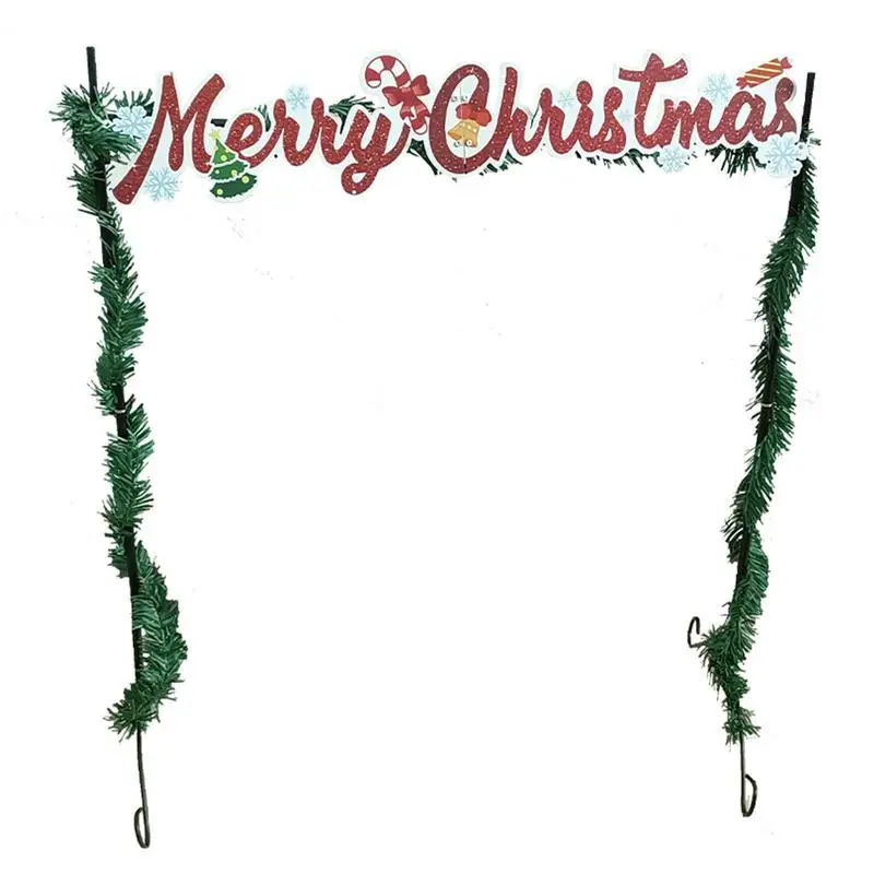 

Christmas Stocking Hanger Christmas 5 Hooks Reindeer Metal Stocking Stand Cute Stocking Standing Hanger For Wreaths Fashionable