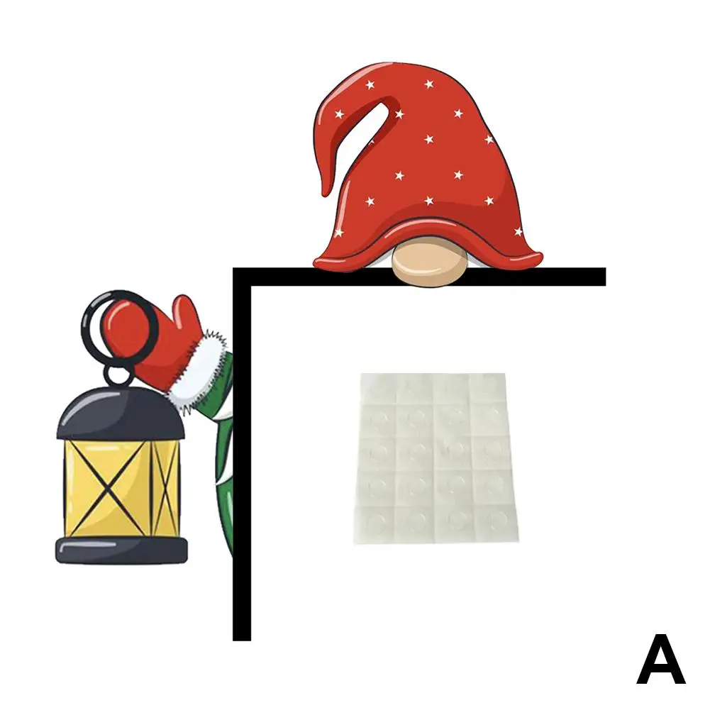 2024 рождественское украшение для дверной рамы с героями мультфильмов Санта-Лось