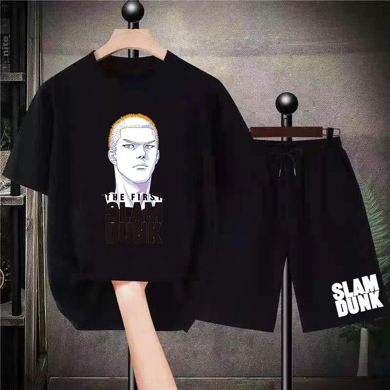 

Костюм спортивный Мужской Хлопковый из двух предметов с принтом Slam Dunk