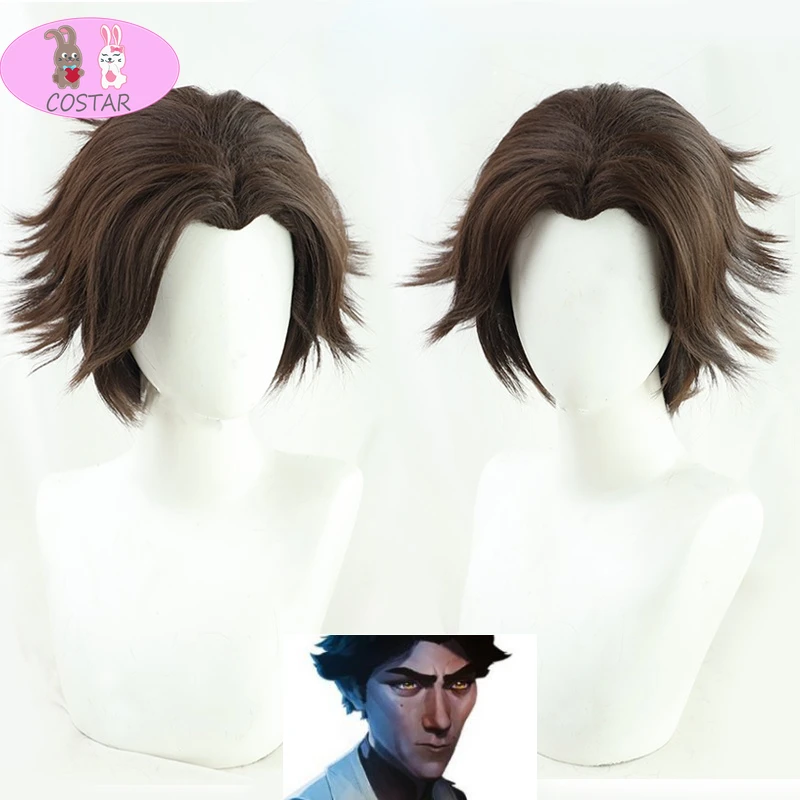 

COSTAR [Stock]Game LOL Viktor Cosplay Wig Short Hair Accessories Halloween LOL Boots Costume Shoes Suit Free Cap
