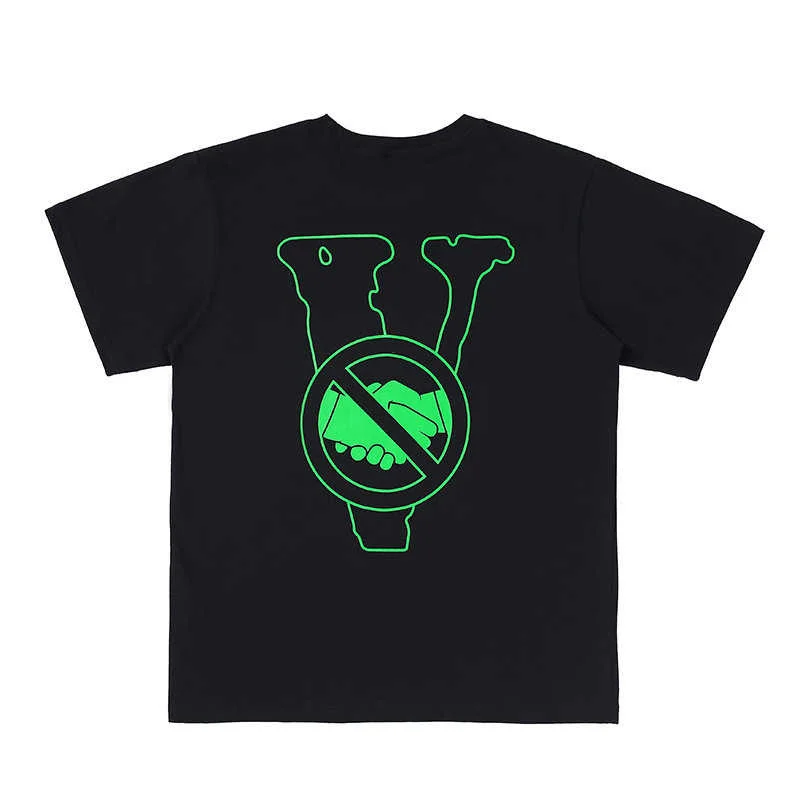 

Футболка VLONE Мужская/женская из 100% хлопка, уличная одежда, брендовая майка с короткими рукавами в стиле хип-хоп, откажитесь от компромисса, л...