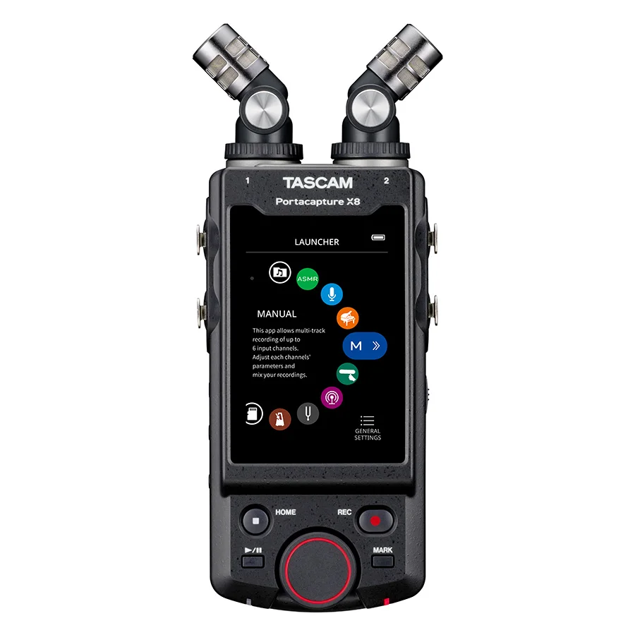 TASCAM Portacapture X8 ручной диктофон 8-in/2-out USB аудио интерфейс для базовой многотрековой