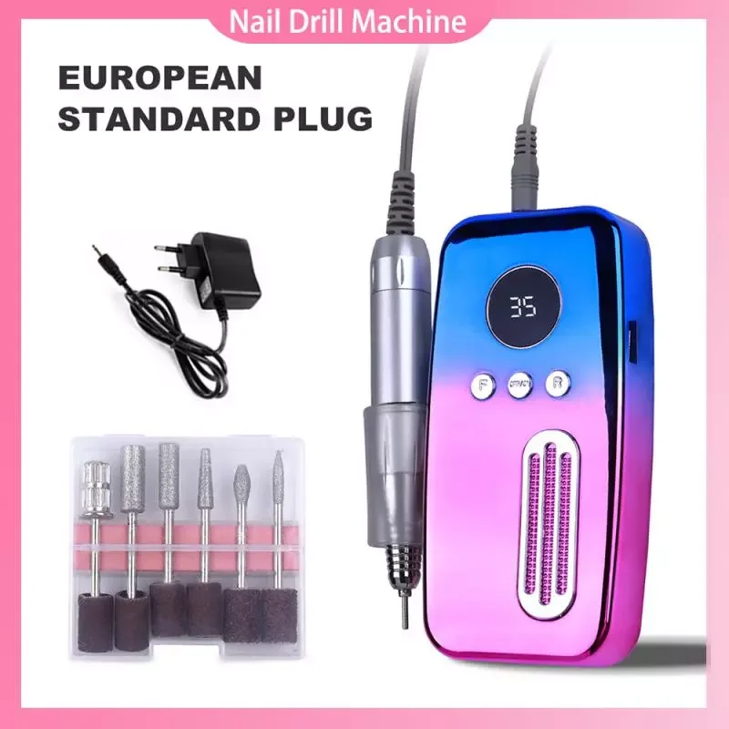 

NEW2023 Professional Nail Drill Machine Pedicure Manicure Drill Set Milling Cutters Nail File Polisher Polishing Equipment Tool