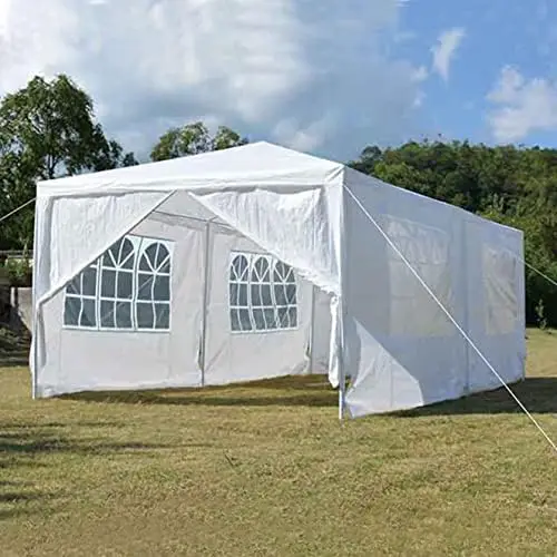 

EXPRESSIONS · HOME · GARDEN 906778 Tent for Outdoor Wedding Party or Camping BBQ w/Removable Waterproof Sidewalls-20' x