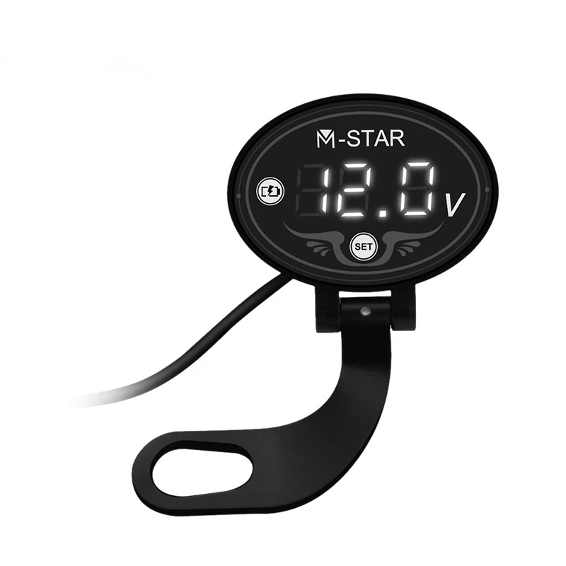 

Universal DC 9V-24V LED Voltmeter Voltage Meter Tester Display for Motorcycle Intelligent Voltmeter Detector Moto Accessories
