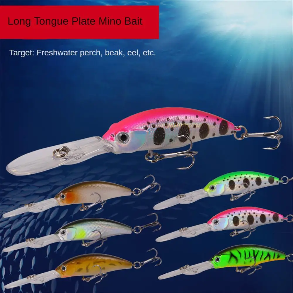 

Deep Diving Minnow Fishing Lure 10cm 8g Wobbler Swimbait Artificial Plastic Hard Bait Crankbait for Isca Bass Pesca Tackle