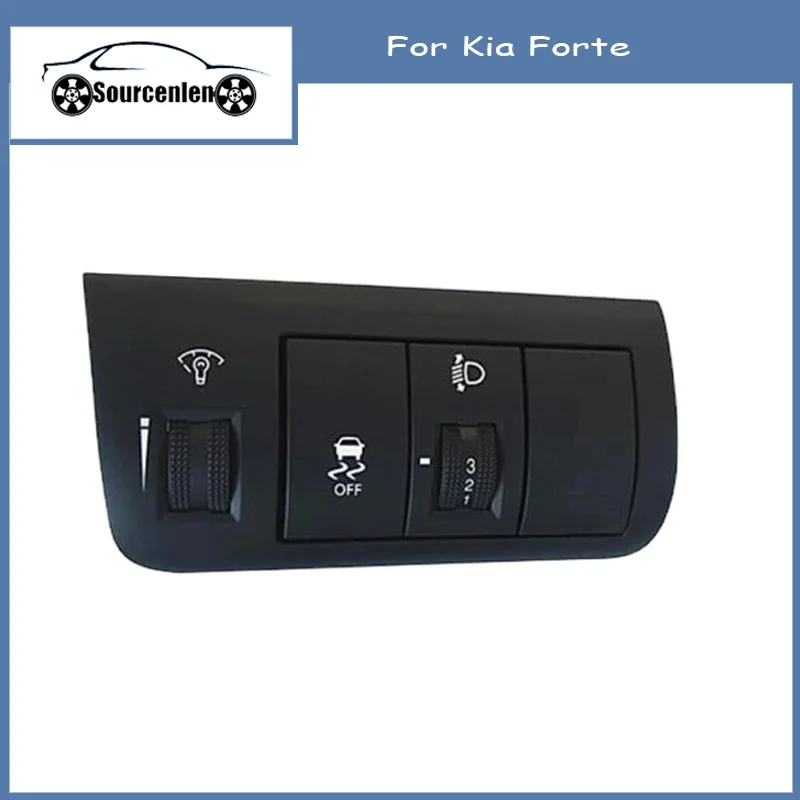 

Crash Pad Lower Left Switch Assembly For Kia Forte All New Cerato Front Lighting Switch 933001M230WK Dashboard brightness switch