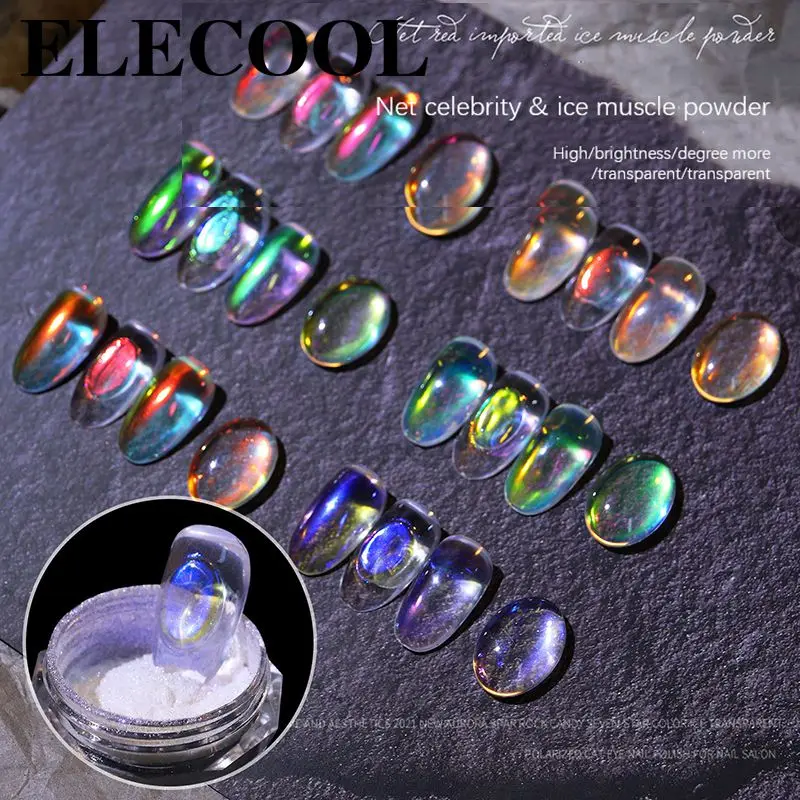 

Мерцающий Блеск для макияжа, пигмент для ногтей, ледяной порошок, разноцветный мерцающий Мерцающий Порошок