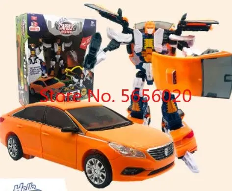 

ABS Big Hello Carbot Transformation Robot Toys Action Figures Two Mode Deformation Rescue Car Toy for Children Gift