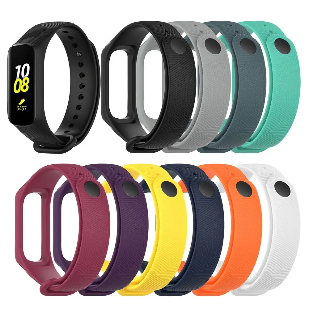 

Sport Soft Wristband Rubber Silicone Strap Replacement Watch Band Fit E Smart Bracelet For Samsung Galaxy Fit-e R375