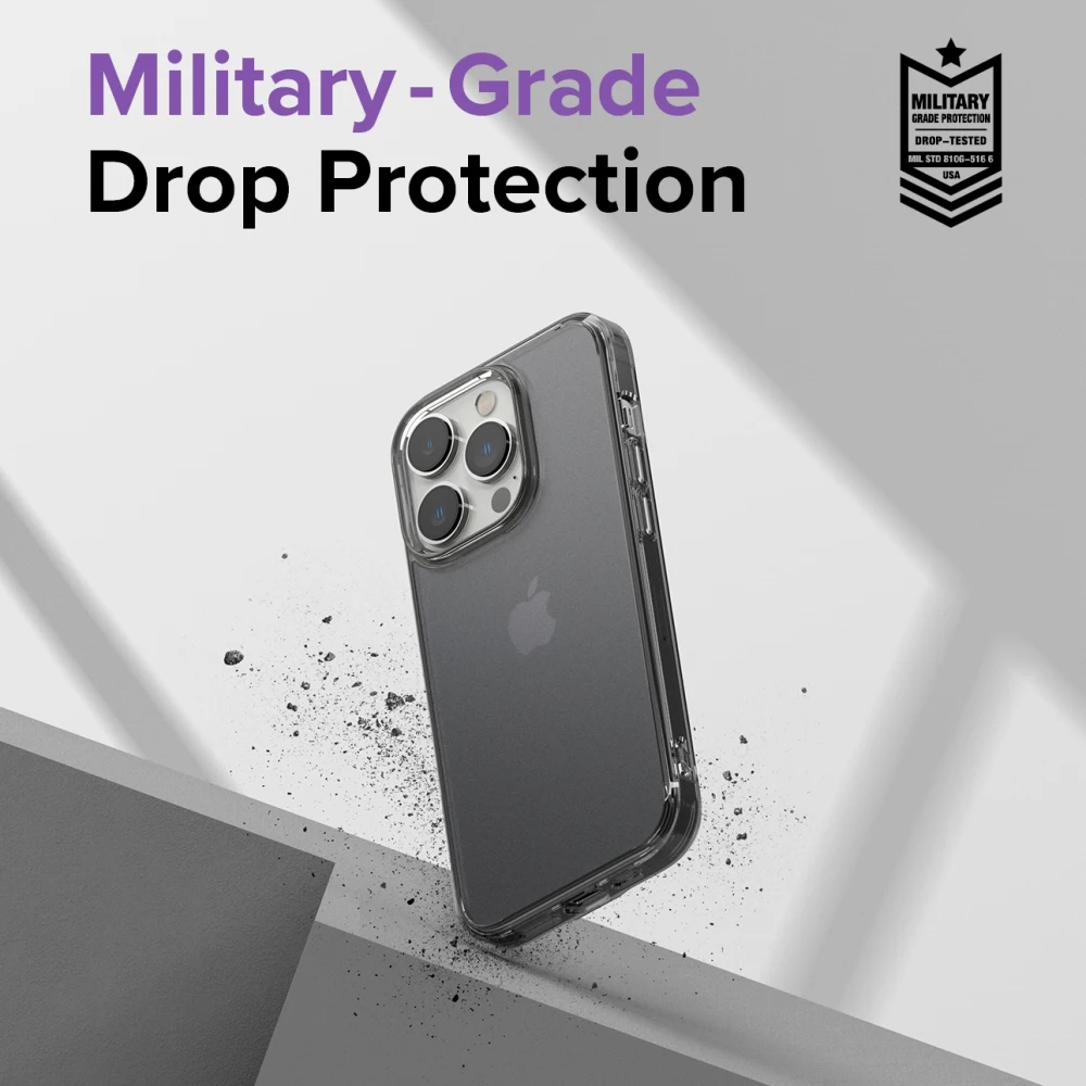 Ringke Fusion for Apple iPhone 14 Pro Case Clear Back and Soft TPU Frame Hybrid 6.1 Inches Cover
