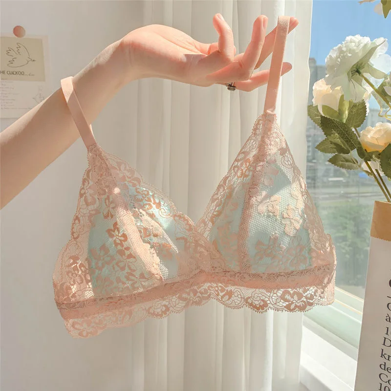 

Japanese Lace Seamless Women's Underwear Sexy Push-Up Temptation Women's Bra French Comfortable Lace Inner Wear Women's Bra