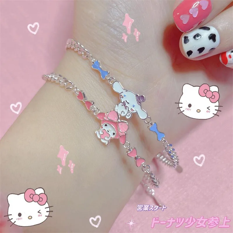 

Sanrio Cinnamoroll Bracelet My Melody Bracelets for Girl Kids Couple Bracelet Accessories Jewelry Ornaments Couple Friend Gift