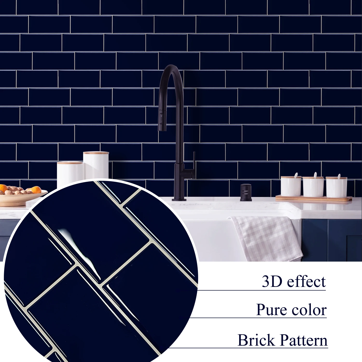 Alwayspon мраморный дизайн 3D очистка и Приклеивание плитки Backsplash виниловая плитка