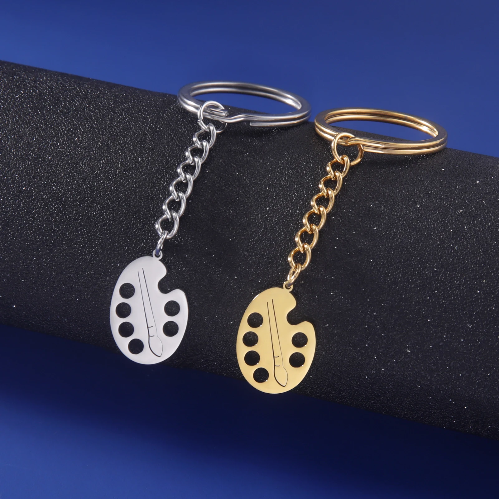 Новинка подвеска-палитра художника HIPEE брелок для ключей из нержавеющей стали